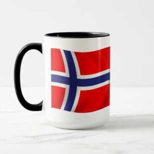 Norwegen Flagge Tasse