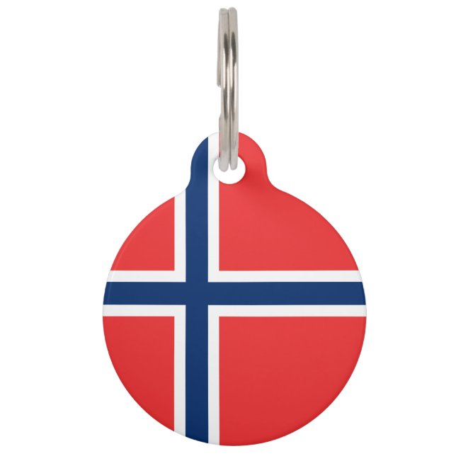 Norwegen-Flagge Tiermarke (Vorderseite)