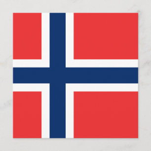 Norwegen-Flaggen-Einladung Einladung