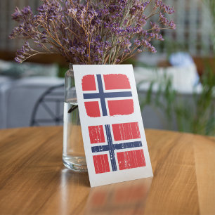 Norwegen Flaggen Einladungen