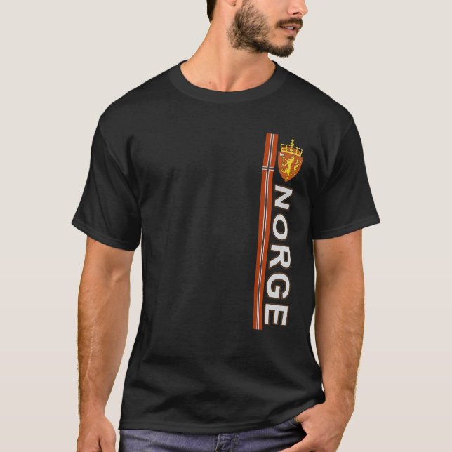Norwegen Flaggen - Fußball und Sport Thema T Shirt (Vorderseite)