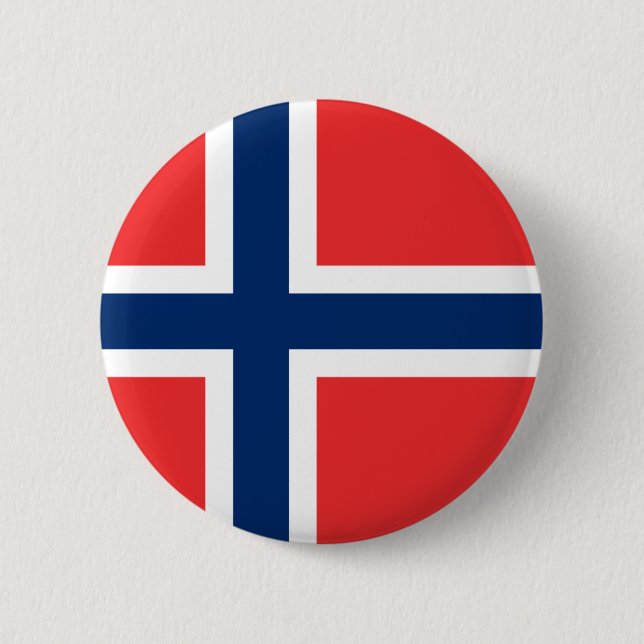Norwegen-Flaggen-Knopf Button (Vorderseite)