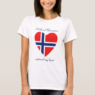 Norwegen-Flaggen-Schatz-T - Shirt