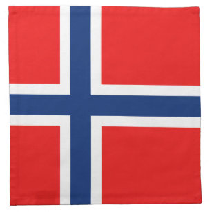 Norwegen-Flaggen-Serviette Serviette