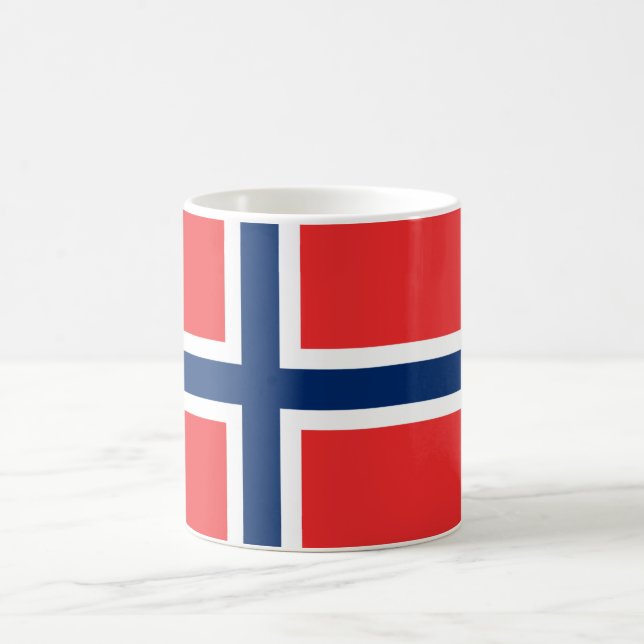 Norwegen-Flaggen-Tasse Kaffeetasse (Mittel)