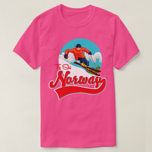 Norwegen für Ski T-Shirt (Design vorne)