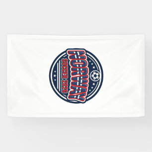 Norwegen Fußball 2026 Fußball Fett Land Typografie Banner