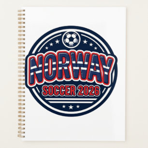 Norwegen Fußball 2026 Fußball Fett Land Typografie Planer