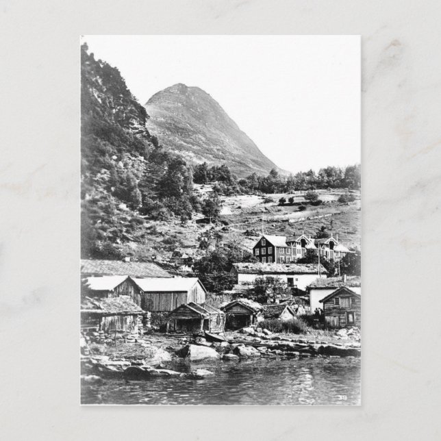 Norwegen Geiranger Merok Vintag Postcard Postkarte (Vorderseite)