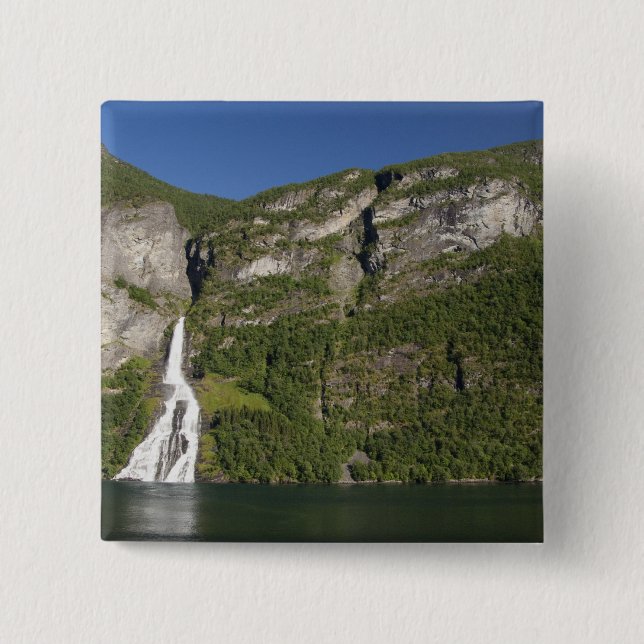Norwegen, Geirangerfjord (UNESCO), Geiranger. Button (Vorderseite)