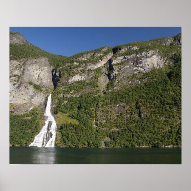 Norwegen, Geirangerfjord (UNESCO), Geiranger. Poster (Vorne)