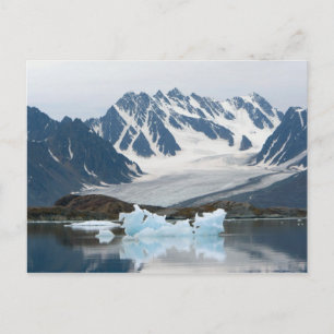 Norwegen, Gletscher und Eisberg Postkarte