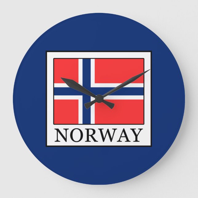 Norwegen Große Wanduhr (Vorderseite)