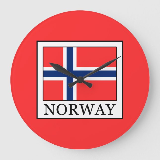 Norwegen Große Wanduhr (Vorderseite)