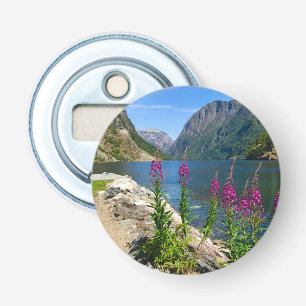 Norwegen Gudvangen Village Button Flaschenöffner