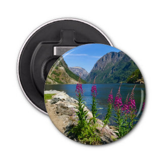 Norwegen Gudvangen Village Button Flaschenöffner