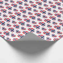 NORWEGEN-HERZ-FORM-FLAGGE