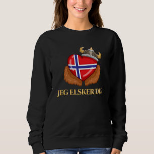 Norwegen I Norwegen Herz I Norwegen Flagge Nord Ma Sweatshirt