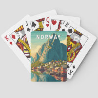Norwegen Illustration Reise Kunst Vintage