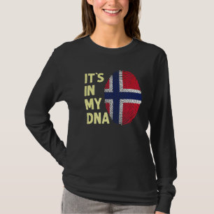 Norwegen in meinem DNA-Norwegischen Flaggenteam No T-Shirt