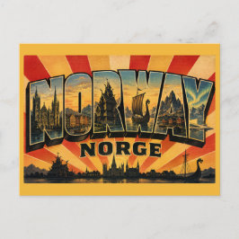 Norwegen Land Vintage Postkarte