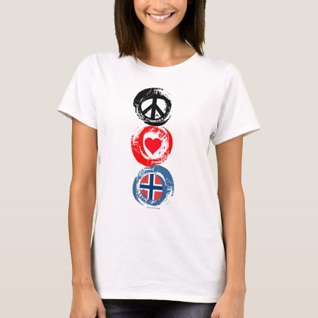 Norwegen-Liebe-FriedensT - Shirt 3 (Vorderseite)