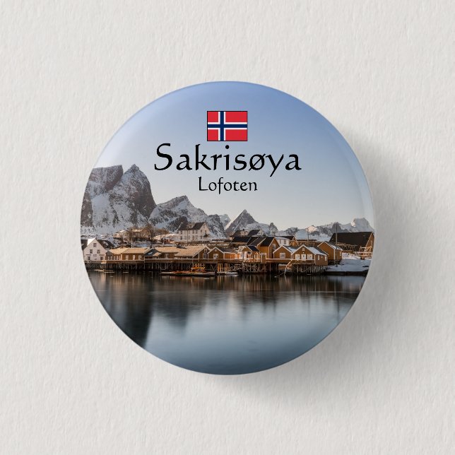 Norwegen Lofoten Button (Vorderseite)