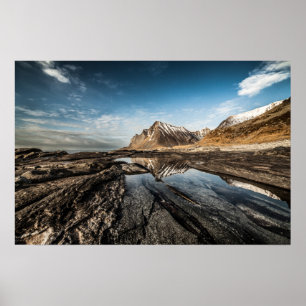 Norwegen Lofoten-Inseln Berg Poster