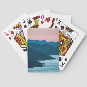 Norwegen Lofoten Inseln Küstenansicht Spielkarten