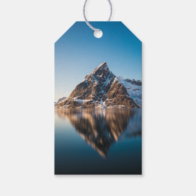 Norwegen Lofoten Mountain Geschenkanhänger (Vorderseite)