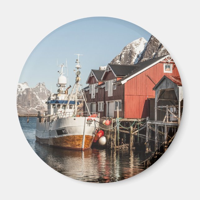 Norwegen Lofoten Souvenir Magnet (Vorne)
