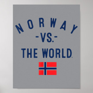 Norwegen Lustiger Spruch Norwegische Flagge Stolz Poster