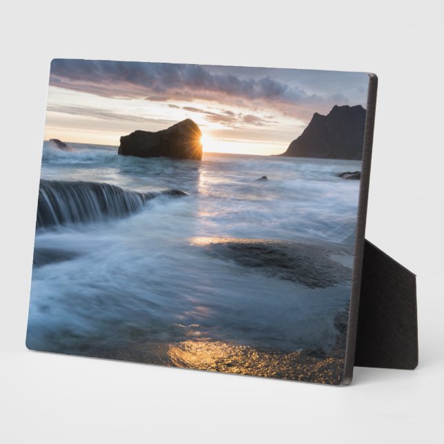 Norwegen Midnight Sun Fotoplatte (Seite)