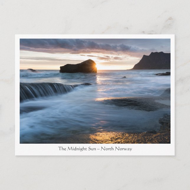 Norwegen Midnight Sun Postkarte (Vorderseite)