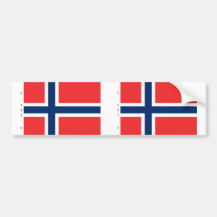 Norwegen mit Anteilen, Norwegen-Flagge Autoaufkleber