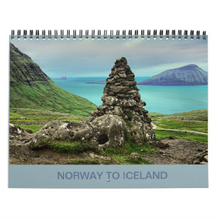 Norwegen nach Island Kalender
