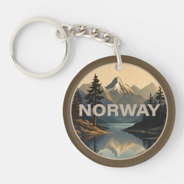 Norwegen Norge Skandinavien Europa Schlüsselanhänger (Vorderseite)