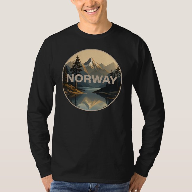 Norwegen Norge Skandinavien Europa T-Shirt (Vorderseite)