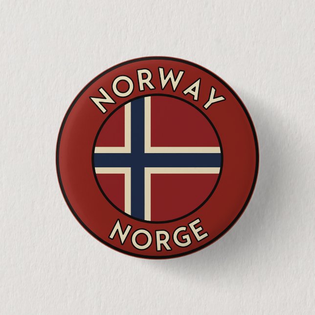 Norwegen Norway Button (Vorderseite)