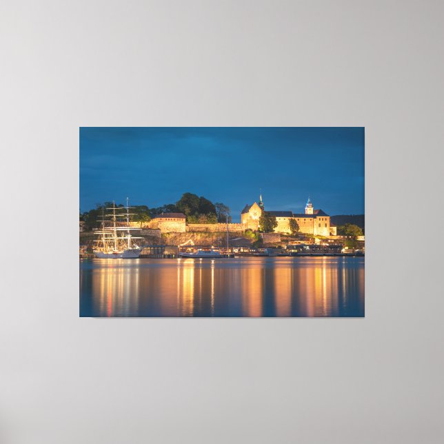 Norwegen Oslo Akershus Festung Leinwanddruck (Vorderseite)