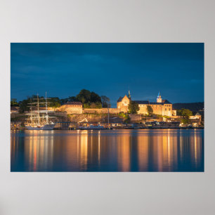 Norwegen Oslo Akershus Festung Poster