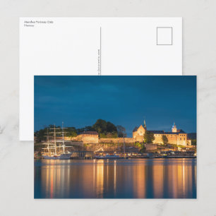 Norwegen Oslo Akershus Festung Postkarte