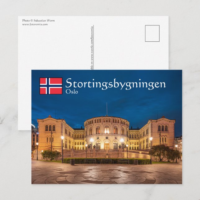 Norwegen Oslo Postkarte (Vorne/Hinten)