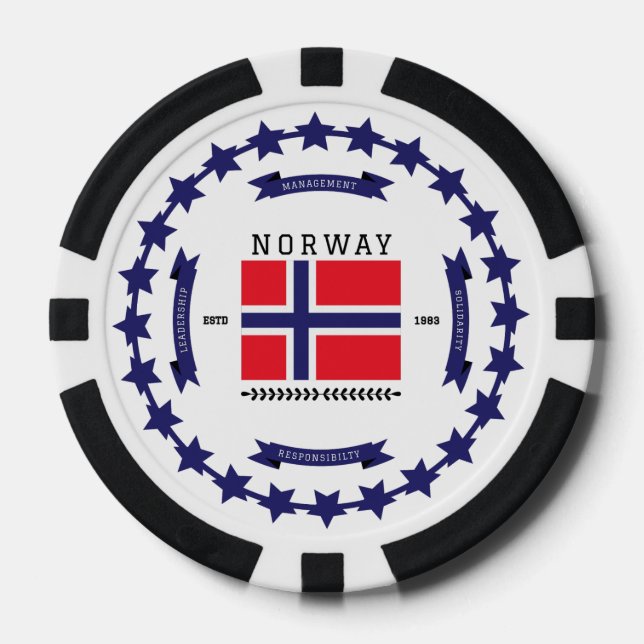 Norwegen Pokerchips (Vorderseite)