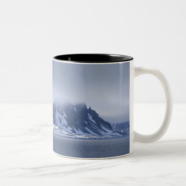 Norwegen, Polarkreis, Nordatlantik. Zweifarbige Tasse (Rechts)