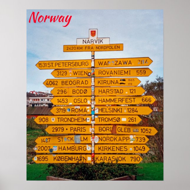Norwegen Poster (Vorne)