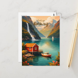Norwegen Postkarte