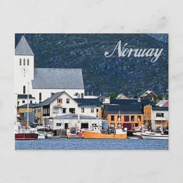 Norwegen Postkarte (Vorderseite)