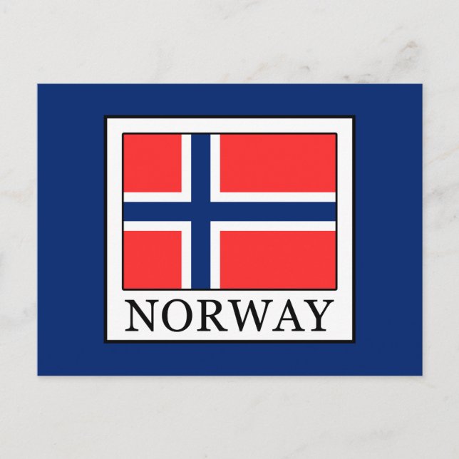 Norwegen Postkarte (Vorderseite)