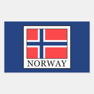 Norwegen Rechteckiger Aufkleber